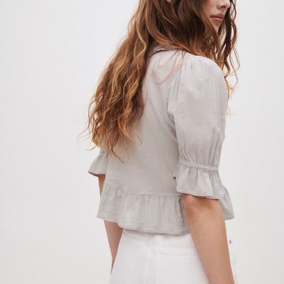 DOEN Henri Top Inspired ✨ NWT Light Grey - Picture 4 of 5